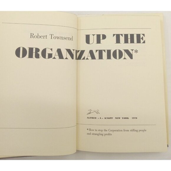 Up the Organization by Robert Townsend – VG+ Business Leadership Book - Picture 10 of 10